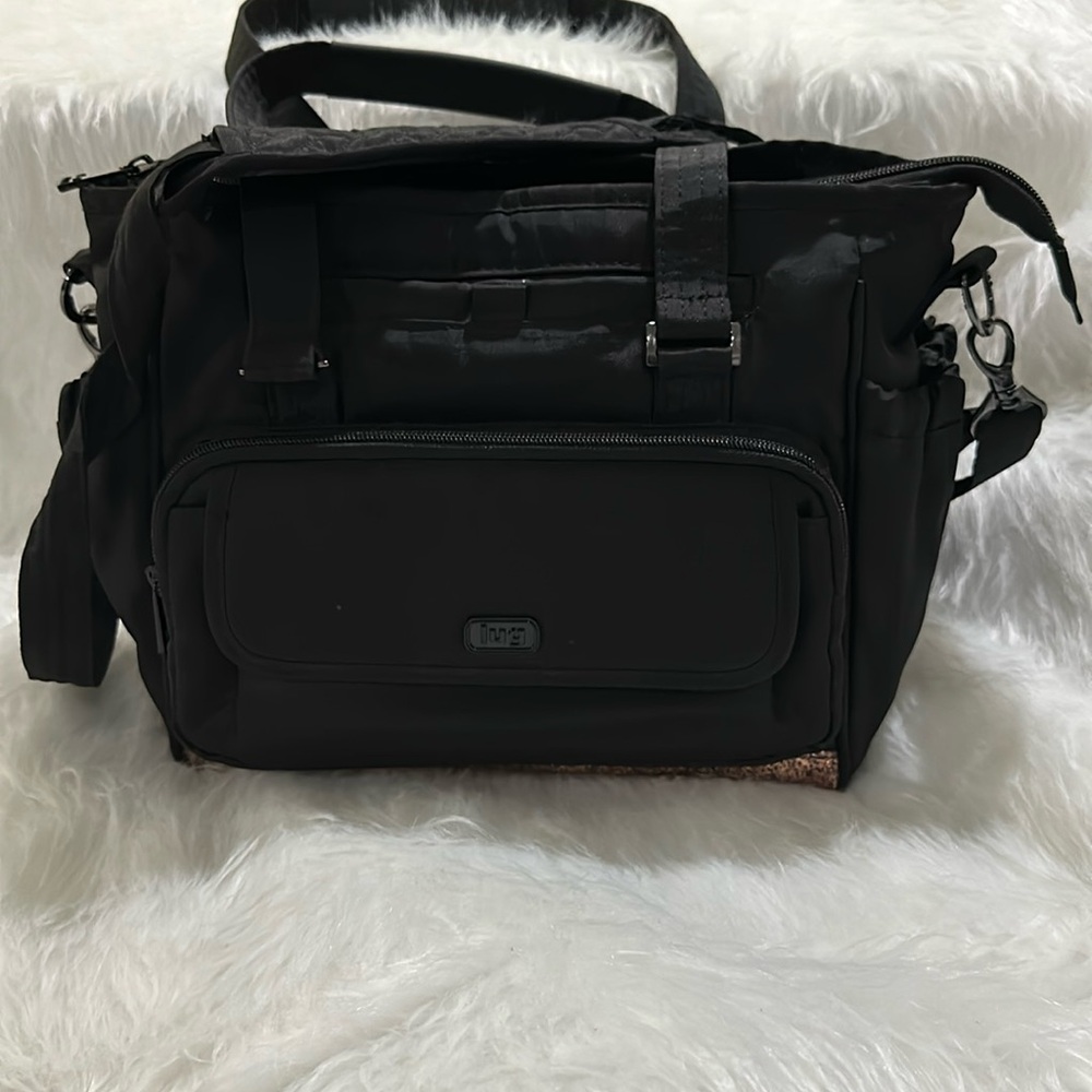 Lug promenade black pink glitt sparkling traveling bag